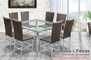 Base de mesa alumínio Quadrada