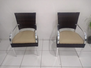 Base de mesa vitalle com poltronas