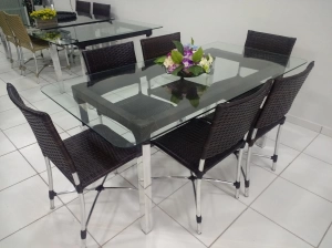 Conjunto Alpinea - mesa c/ 6 cadeiras