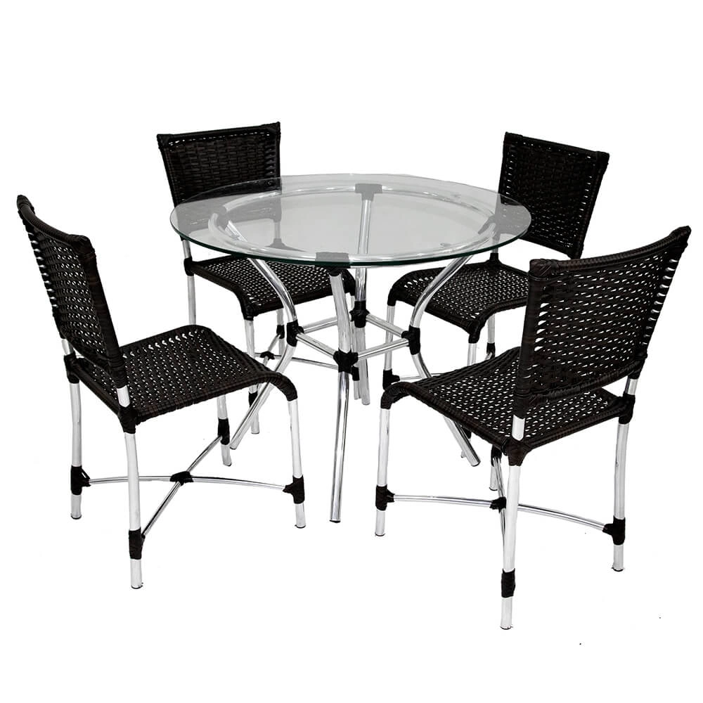 Conjunto Jade - mesa com 4 cadeiras